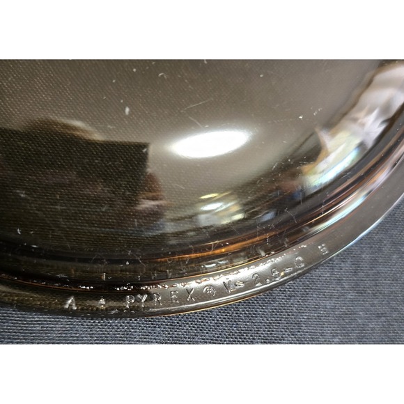 PYREX V2.5C Amber Glass Replacement LID For‎ Visions 2.25L Casserole 8.25" - Picture 4 of 5